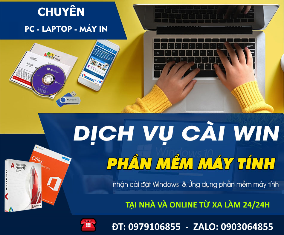Dịch Vụ Cài Win Online Từ Xa Nhanh 24h